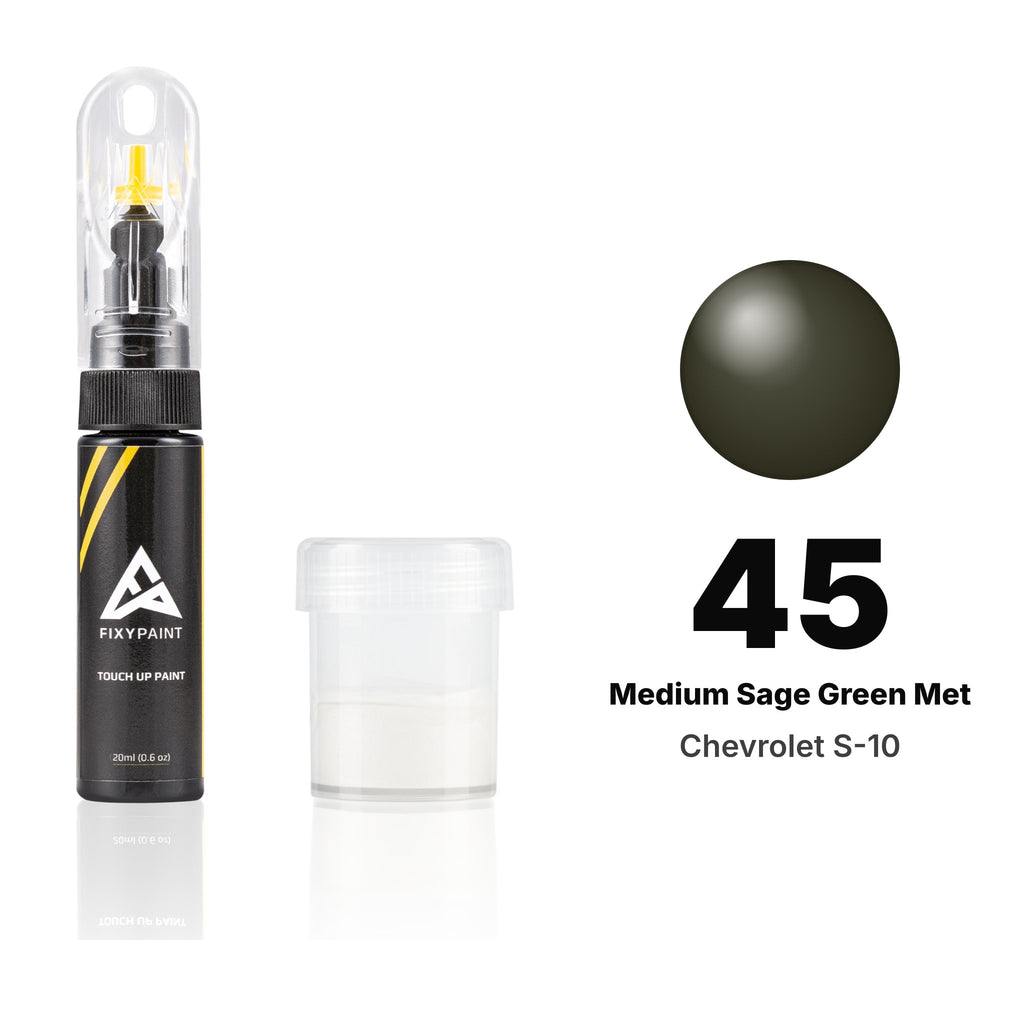 Touch-up paint for Chevrolet S-10 45 Medium Sage Green Met, Standard kit