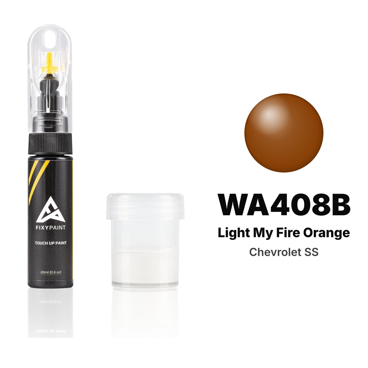 Touch-up paint for Chevrolet SS WA408B Light My Fire Orange, Standard kit