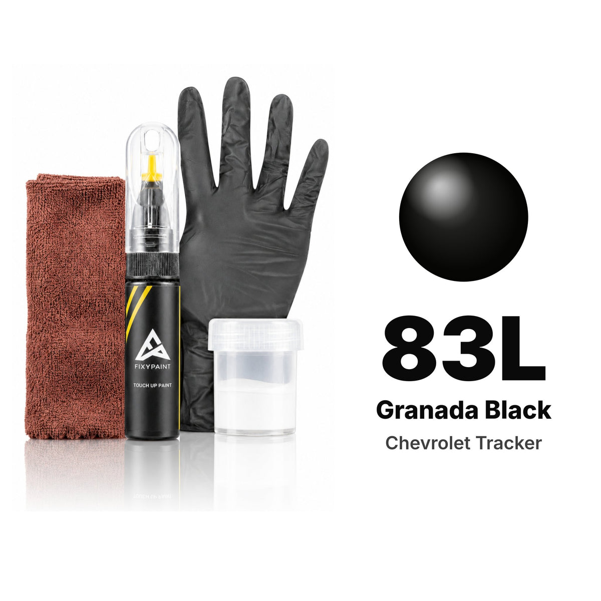 Peinture de retouche pour Chevrolet Tracker – 83L Granada Black (2002–2004), kit Complet