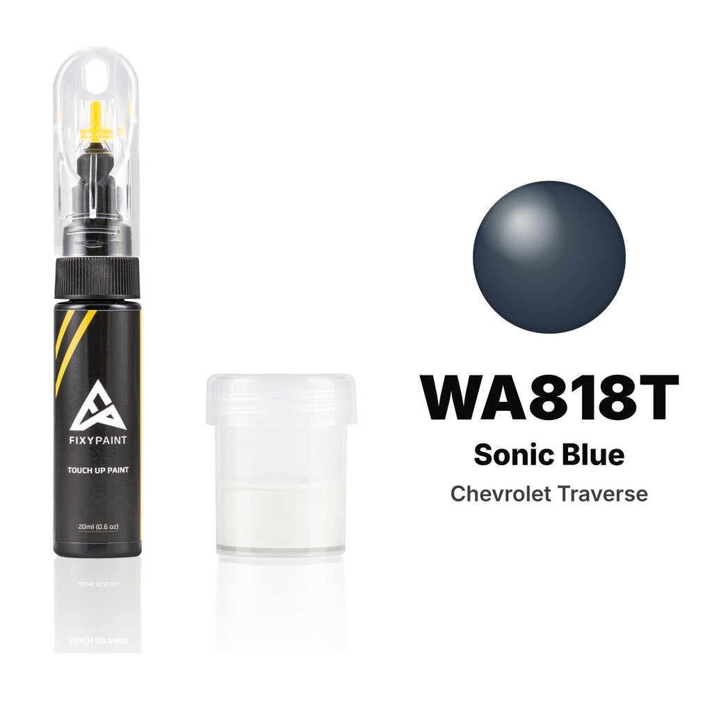 Touch-up paint for Chevrolet Traverse WA818T Sonic Blue, Standard kit