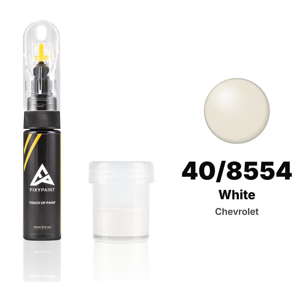Touch-up paint for Chevrolet 40/8554 White, Standard kit