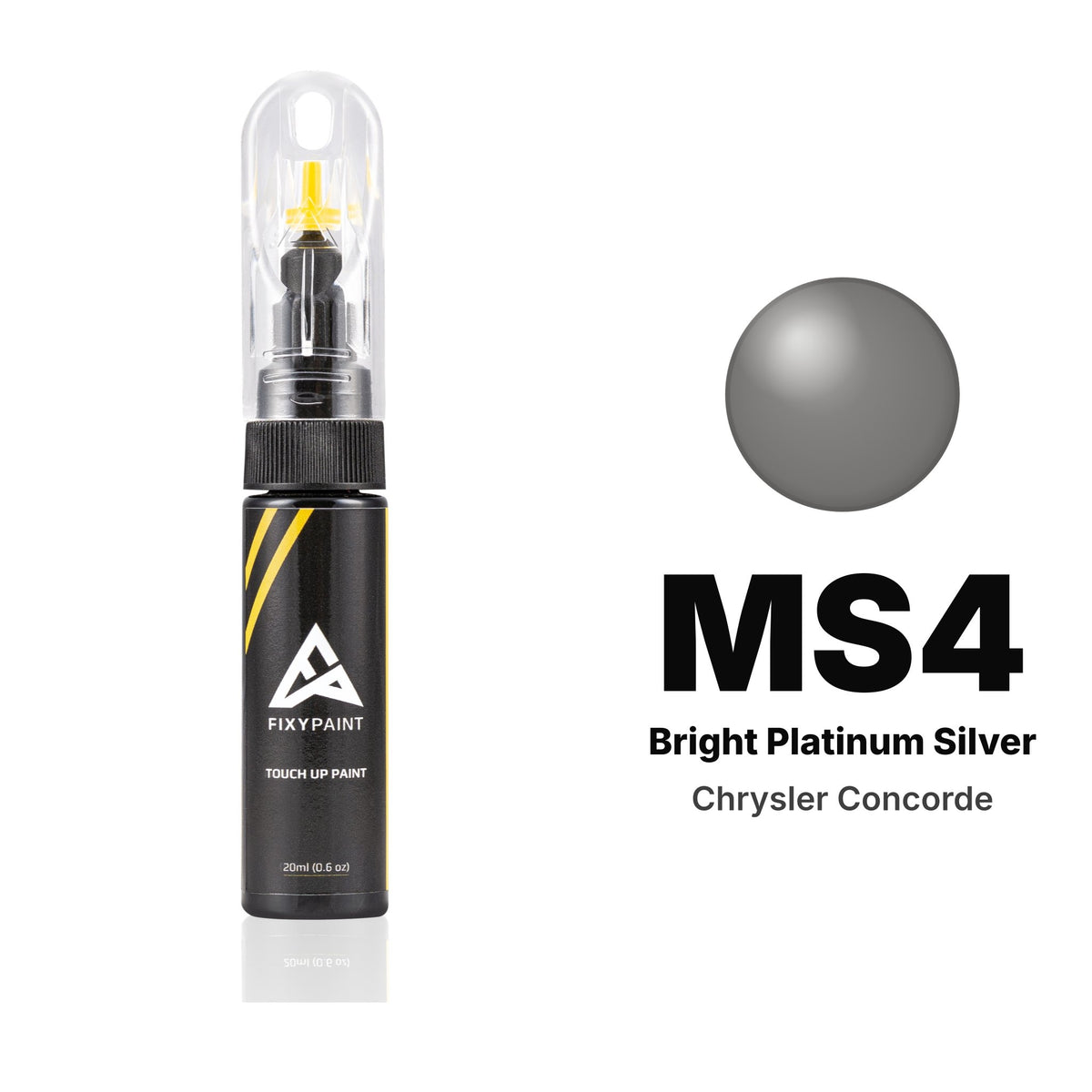 Touch-up paint for Chrysler Concorde MS4 Bright Platinum Silver, Basic kit