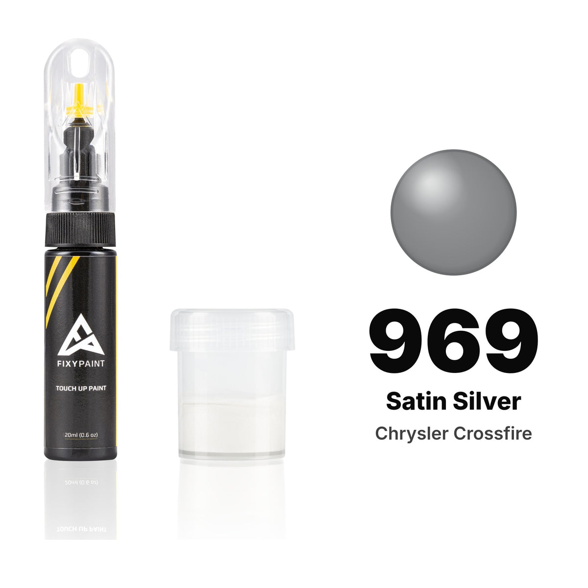 Touch-up paint for Chrysler Crossfire 969 Satin Silver, Standard kit