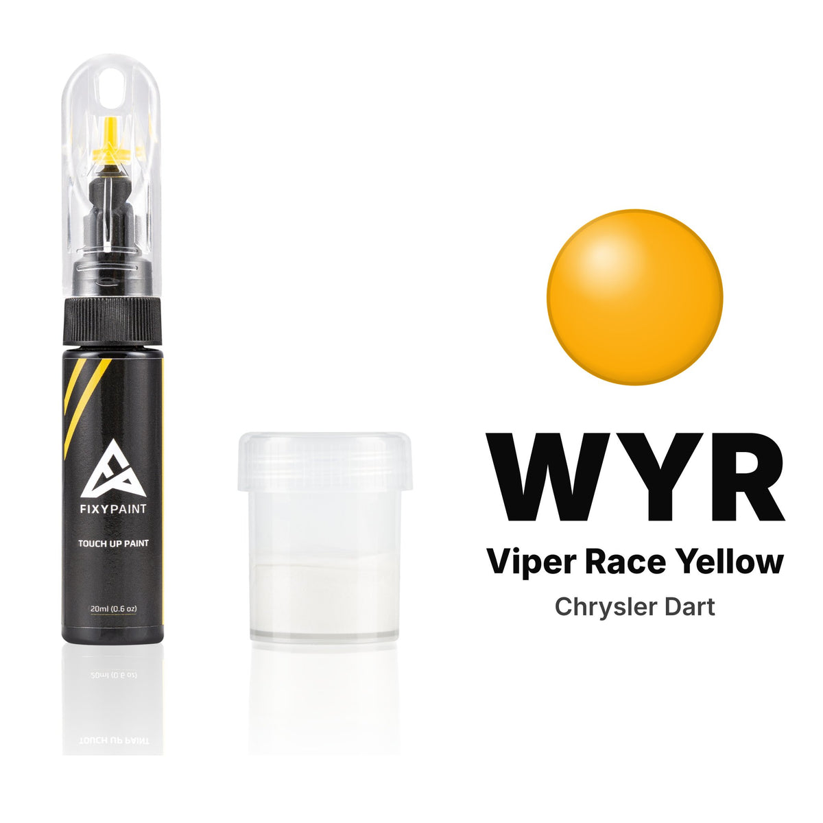 Touch-up paint for Chrysler Dart WYR Viper Race Yellow, Standard kit