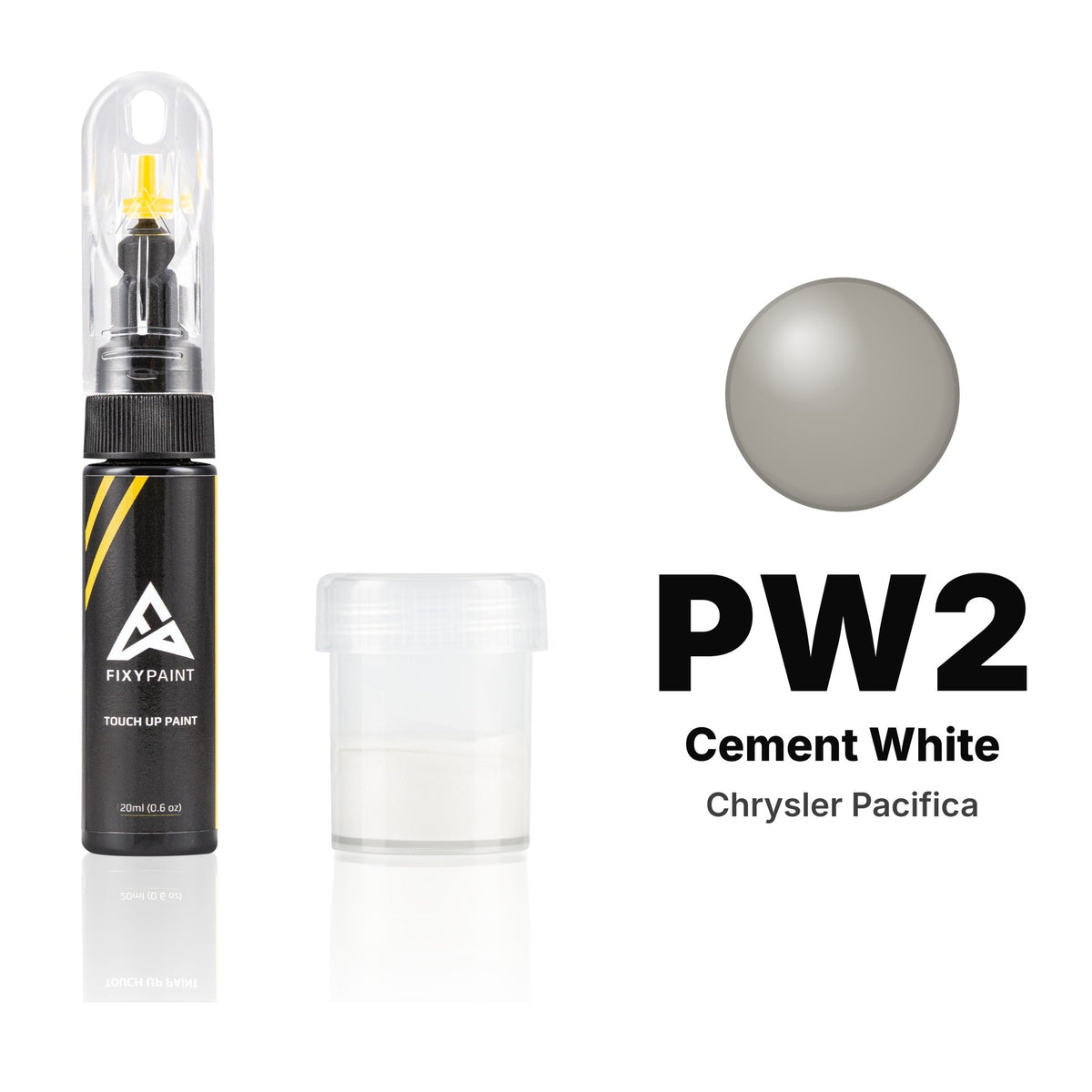 Touch-up paint for Chrysler Pacifica PW2 Cement White, Standard kit
