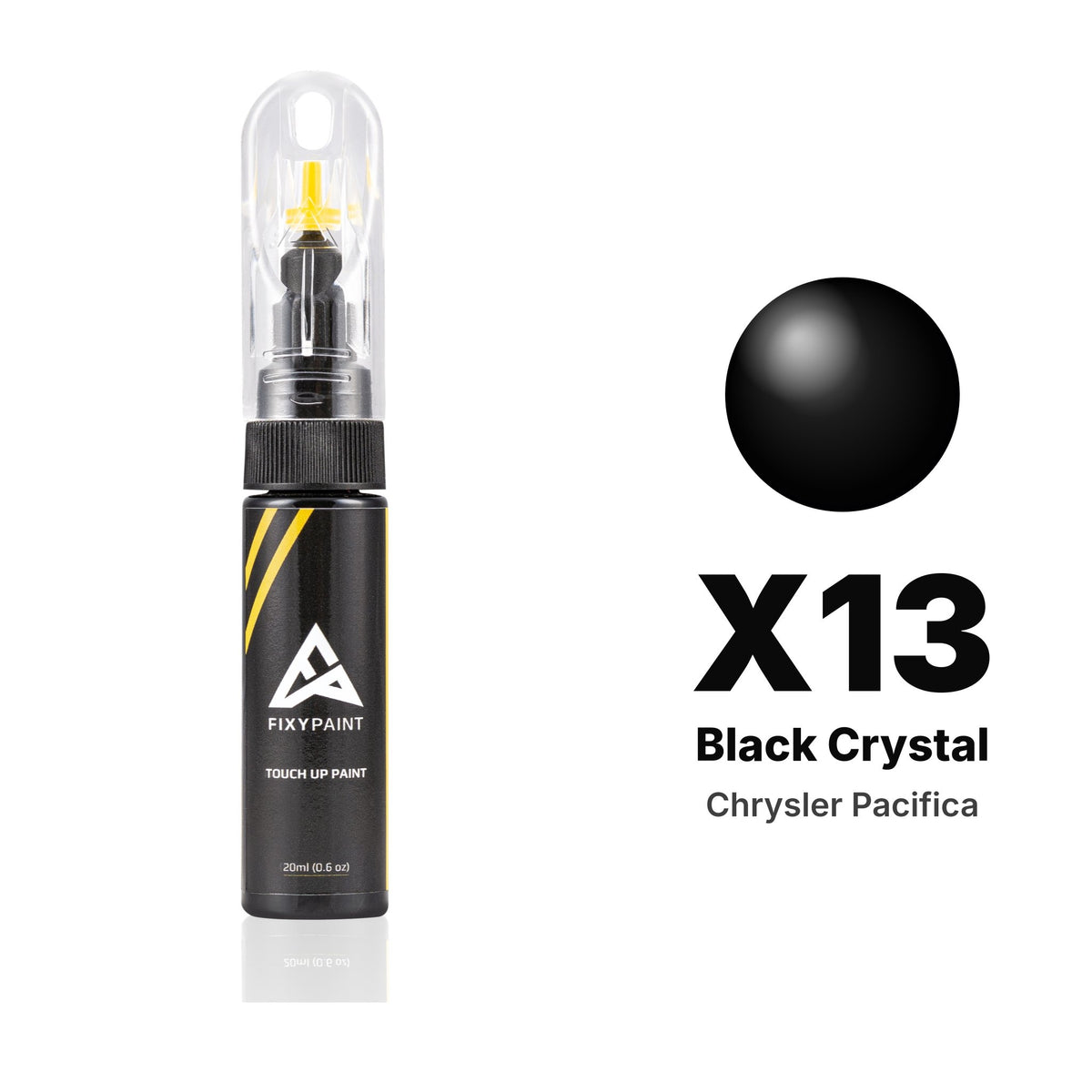 Touch-up paint for Chrysler Pacifica X13 Black Crystal, Basic kit