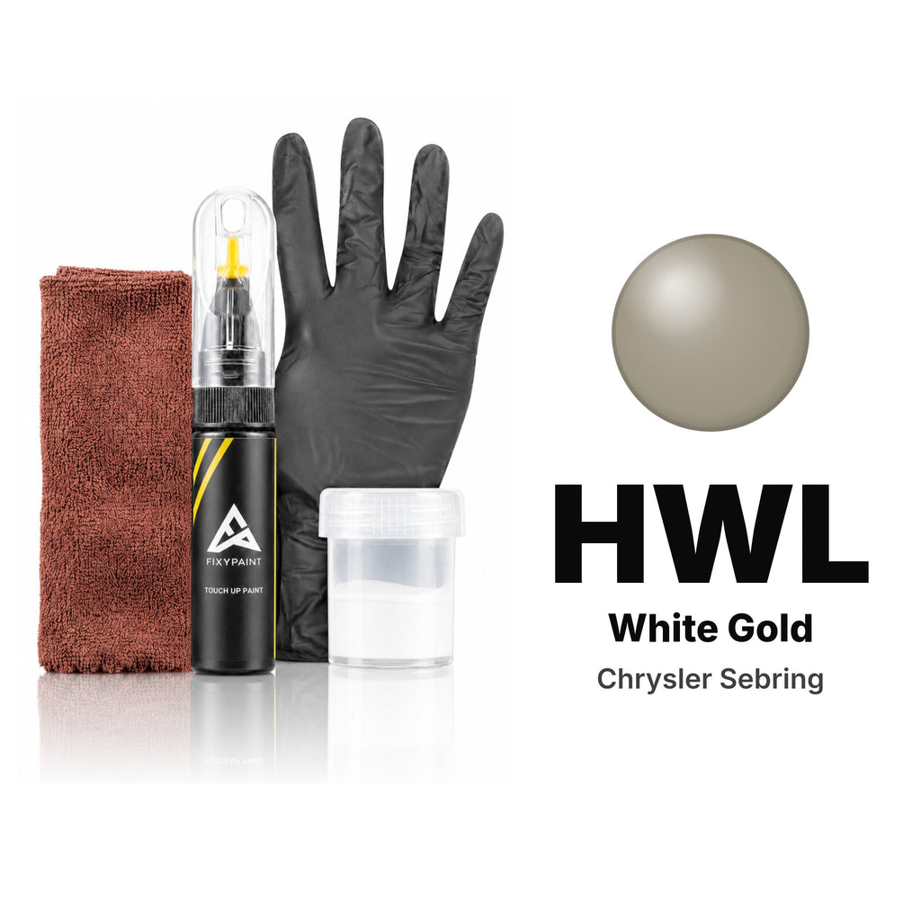 Touch-up paint for Chrysler Sebring HWL White Gold, Complete kit