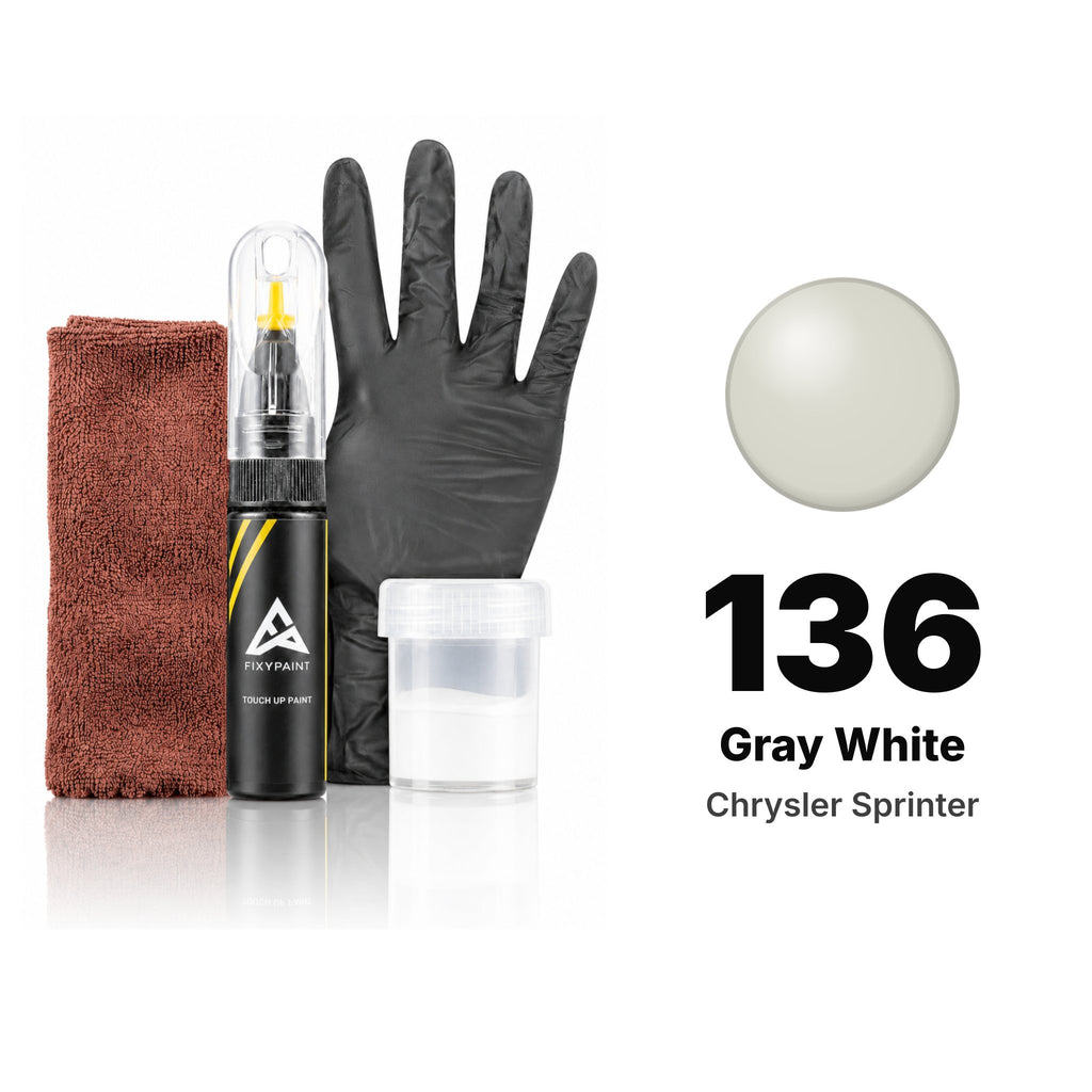 Touch-up paint for Chrysler Sprinter 136 Gray White, Complete kit
