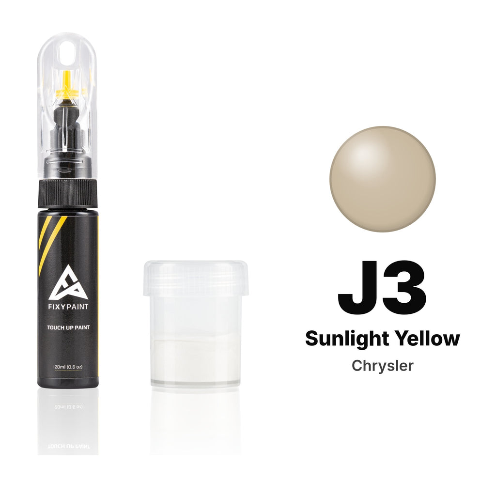 Lackstift für Chrysler – J3 Sunlight Yellow (alle Modelle, 1989), Set Standard
