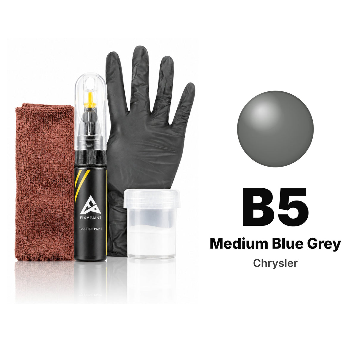 Touch-up paint for Chrysler B5 Medium Blue Grey, Complete kit