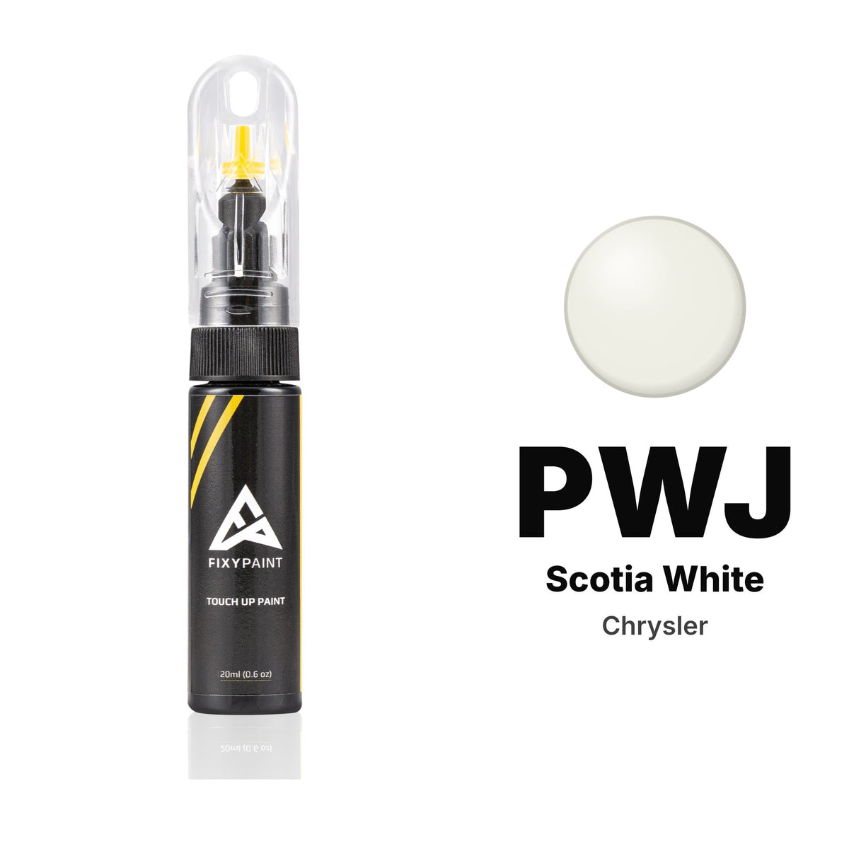 Touch-up paint for Chrysler PWJ Scotia White, Basic kit
