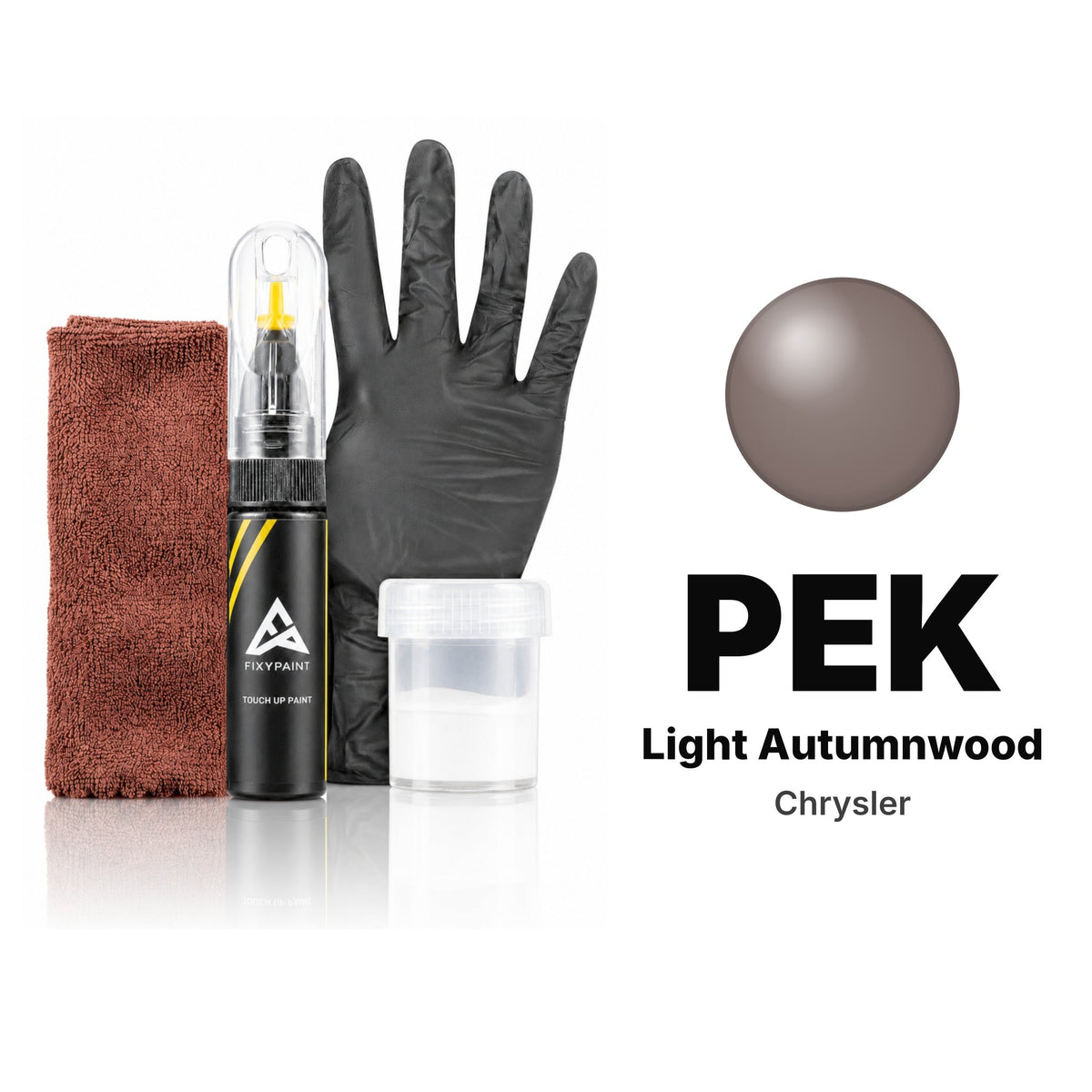 Touch-up paint for Chrysler PEK Light Autumnwood, Complete kit