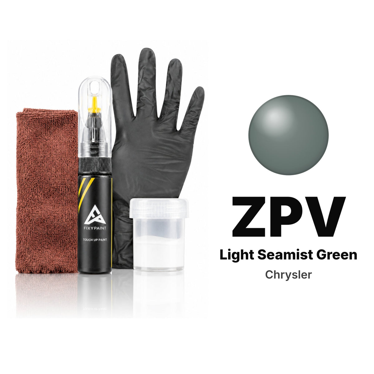 Touch-up paint for Chrysler ZPV Light Seamist Green, Complete kit