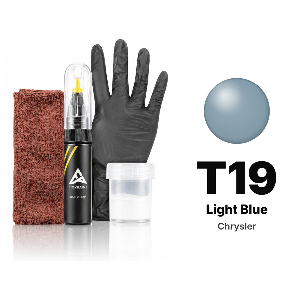 Touch-up paint for Chrysler T19 Light Blue, Complete kit