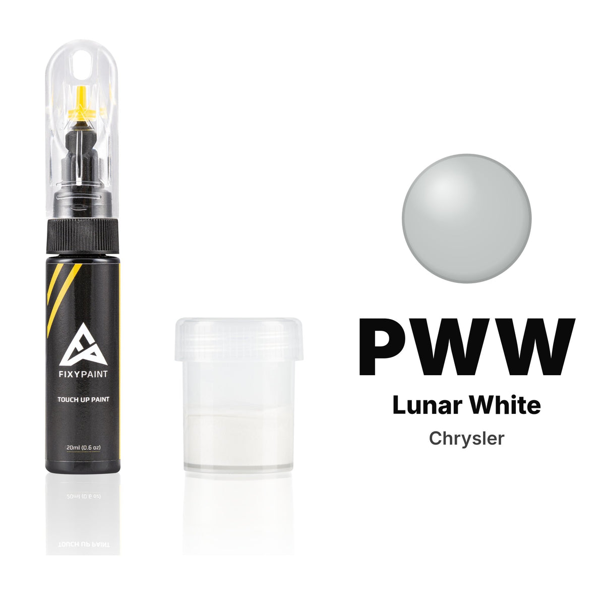 Touch-up paint for Chrysler PWW Lunar White, Standard kit