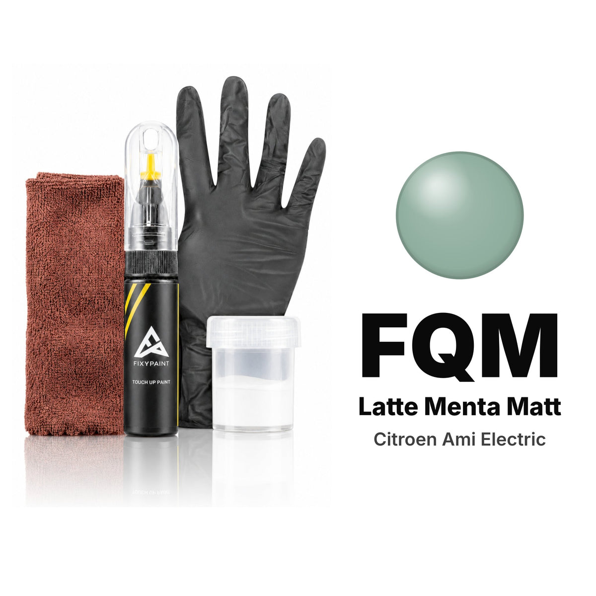 Lackstift für Citroen Ami Electric – FQM Latte Menta Matt (ab 2024), Set Komplett