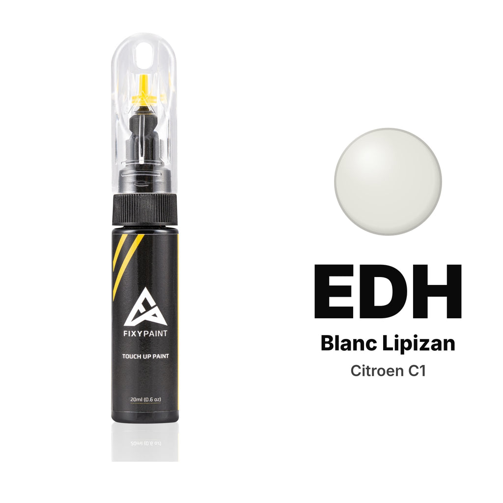 Peinture de retouche pour Citroen C1 – EDH Blanc Lipizan (2016), kit Basique