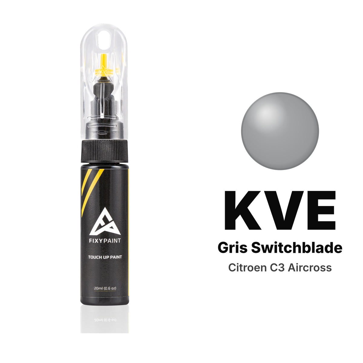 Pintura de retoque para Citroen C3 Aircross – KVE Gris Switchblade (2018–2021), kit Básico