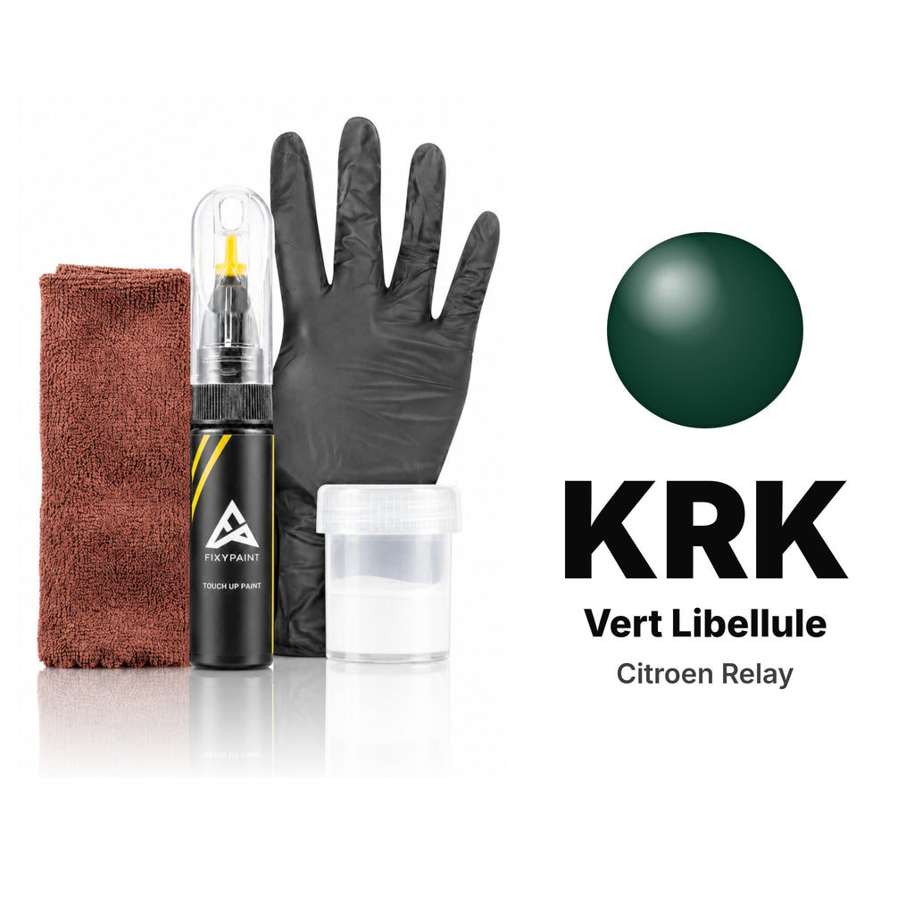 Touch-up paint for Citroen Relay KRK Vert Libellule, Complete kit