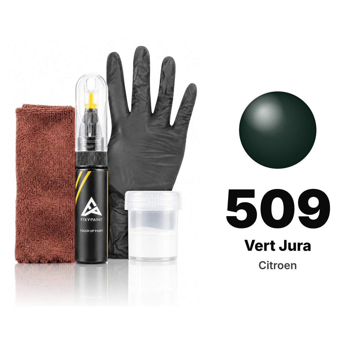 Touch-up paint for Citroen 509 Vert Jura, Complete kit
