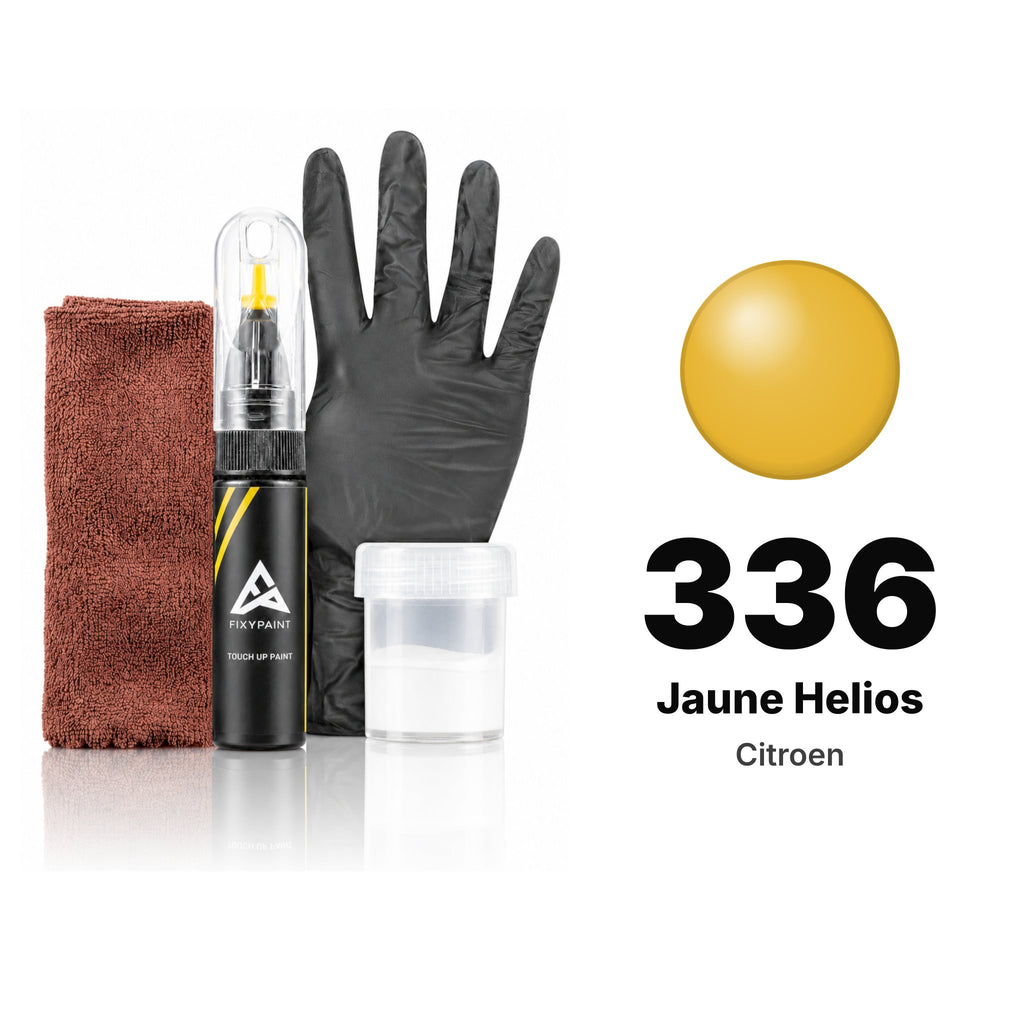 Touch-up paint for Citroen 336 Jaune Helios, Complete kit