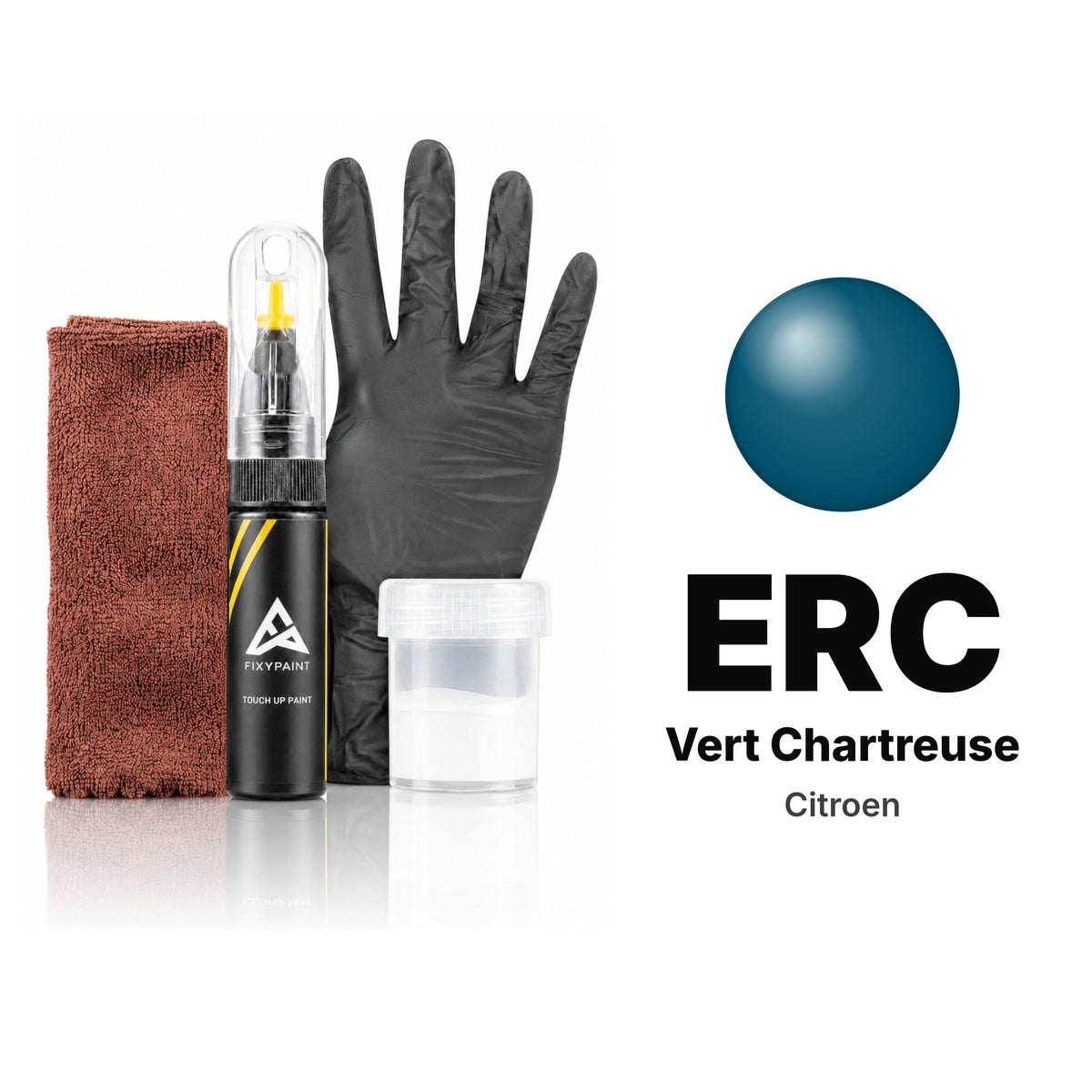 Touch-up paint for Citroen ERC Vert Chartreuse, Complete kit