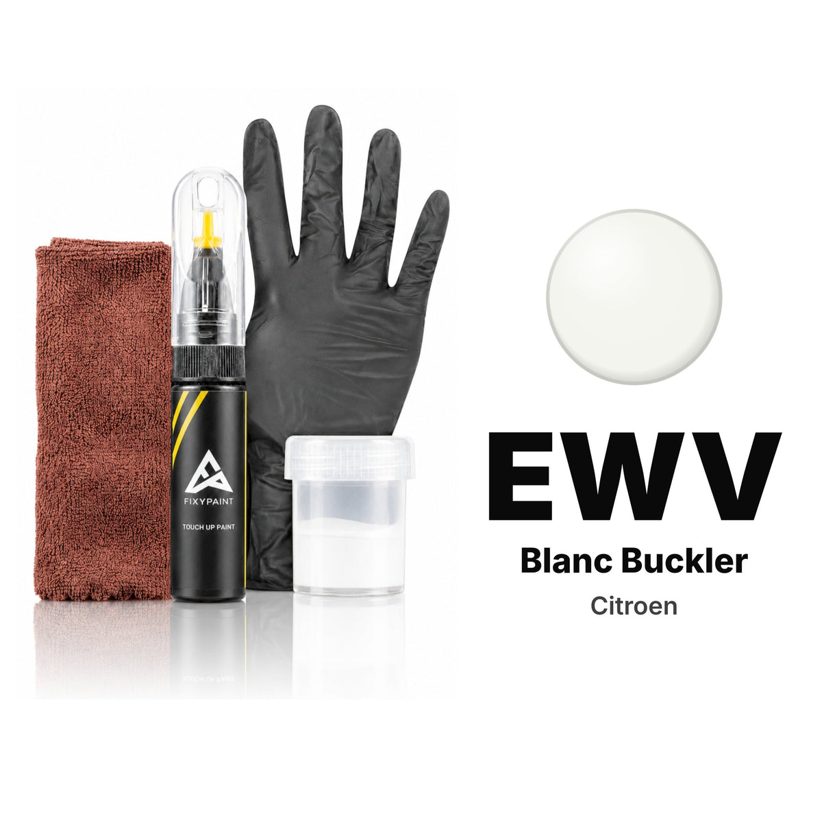 Touch-up paint for Citroen EWV Blanc Buckler, Complete kit