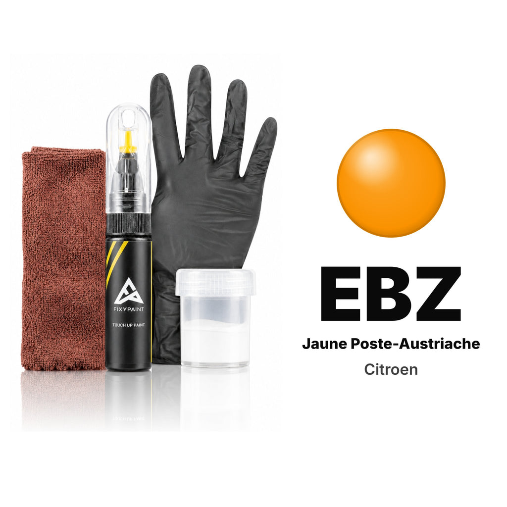 Touch-up paint for Citroen EBZ Jaune Poste-Austriache, Complete kit