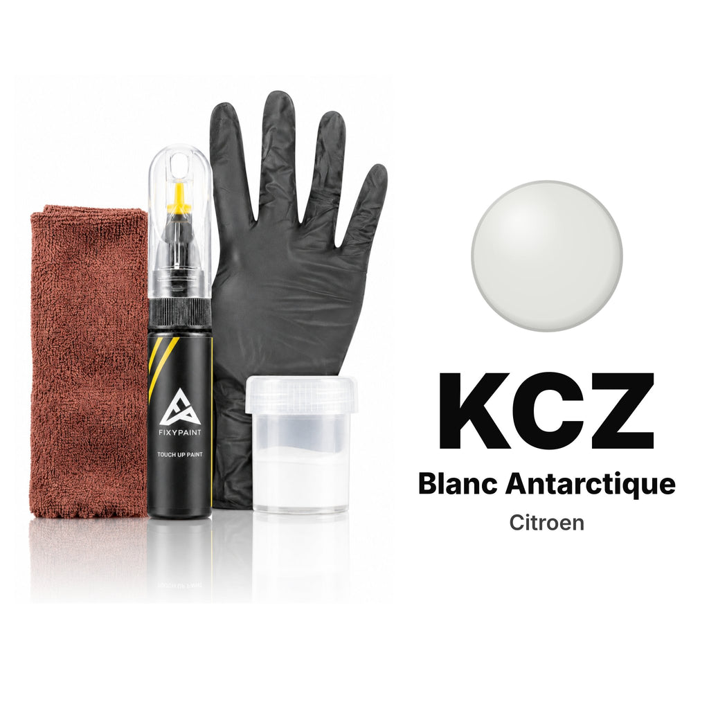 Touch-up paint for Citroen KCZ Blanc Antarctique, Complete kit