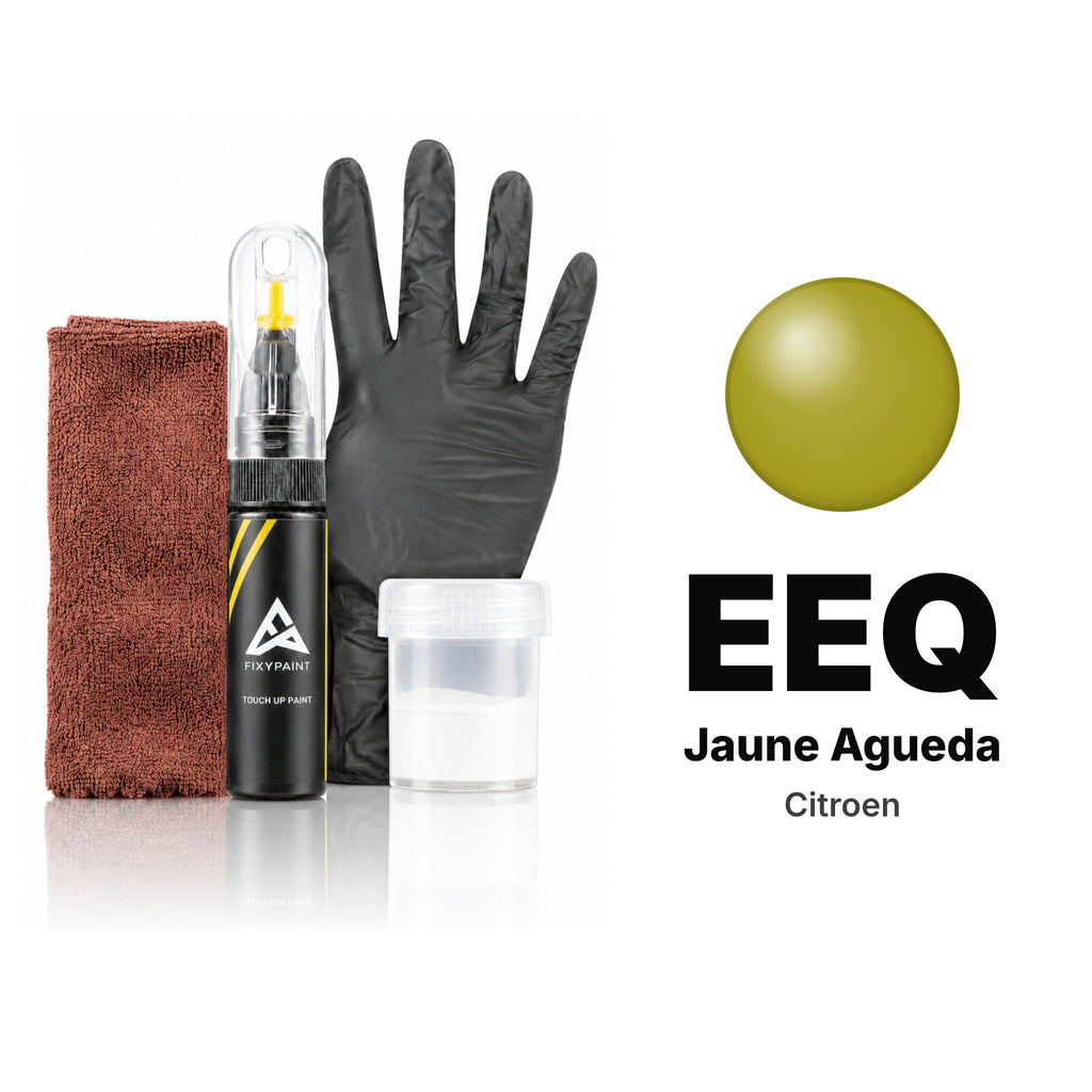 Touch-up paint for Citroen EEQ Jaune Agueda, Complete kit