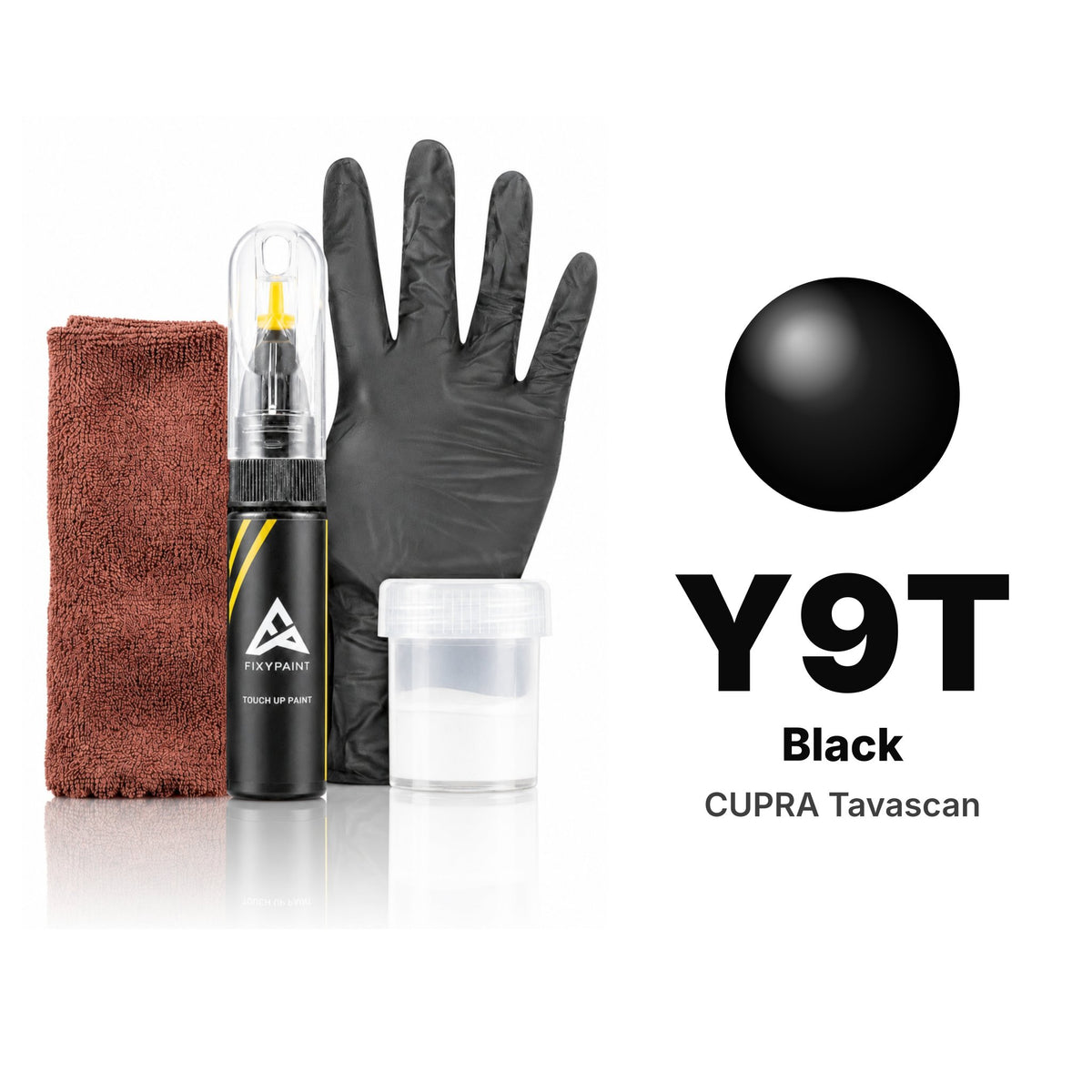 Lackstift für CUPRA Tavascan – Y9T Black (ab 2026), Set Komplett