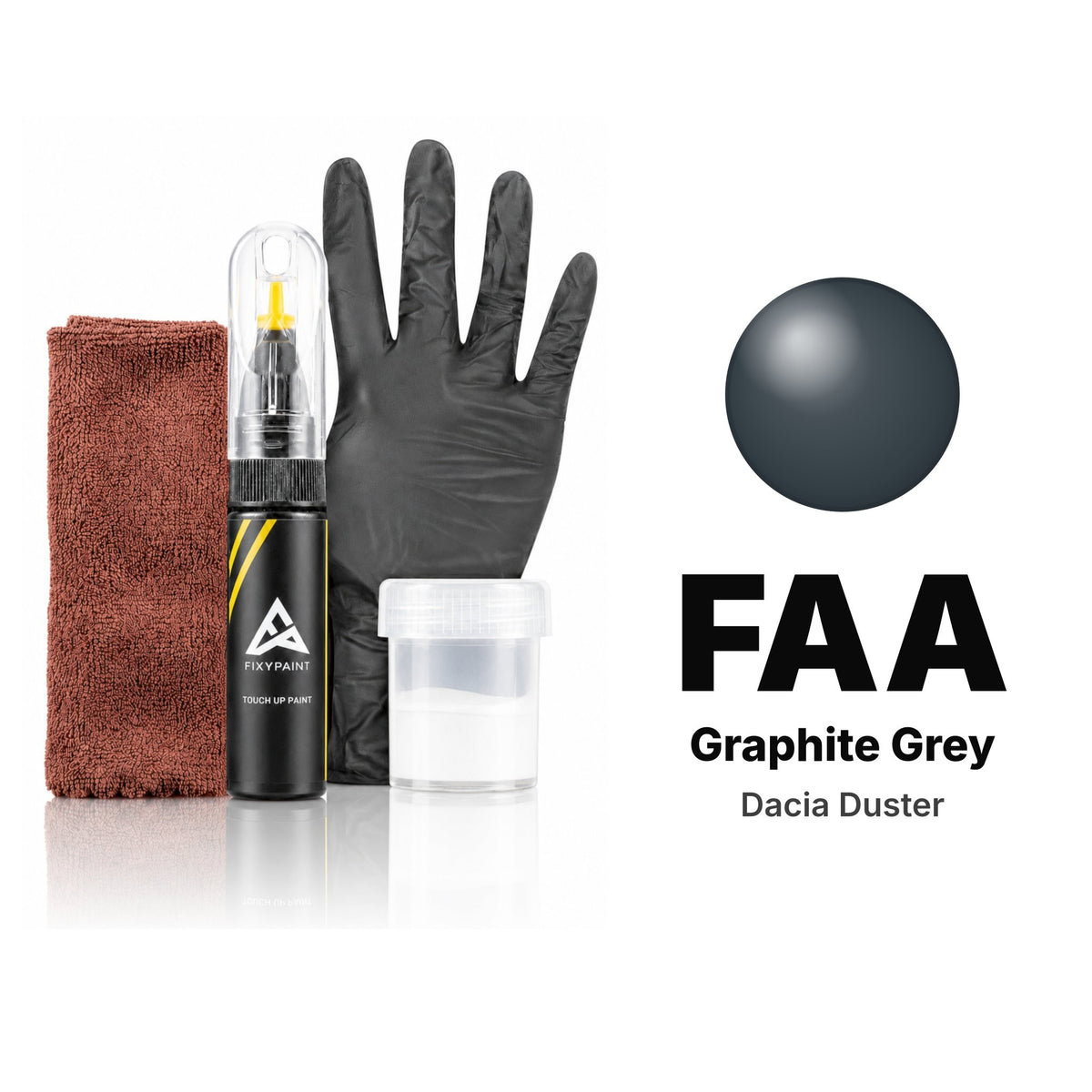 Pintura de retoque para Dacia Duster – FAA Graphite Grey (2013–2015), kit Completo