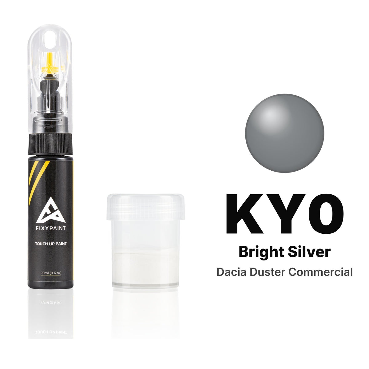 Touch-up paint for Dacia Duster Commercial KY0 Bright Silver, Standard kit