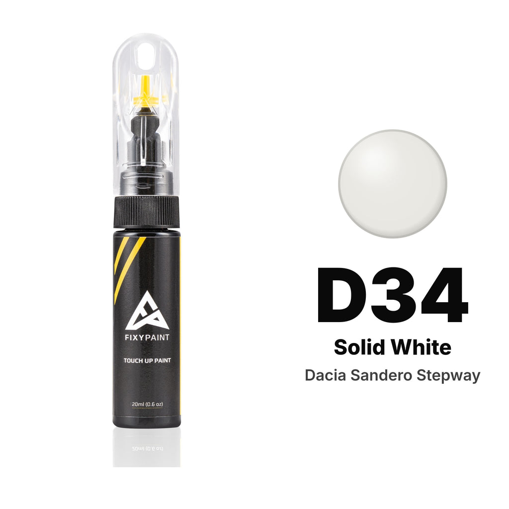 Touch-up paint for Dacia Sandero Stepway D34 Solid White, Basic kit