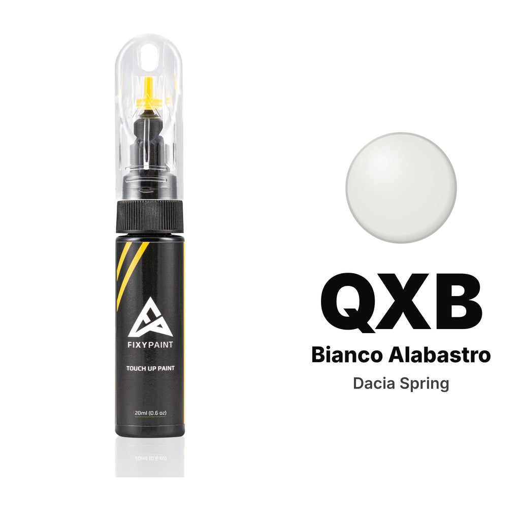 Lackstift für Dacia Spring – QXB Bianco Alabastro (2022–2023), Set Basis