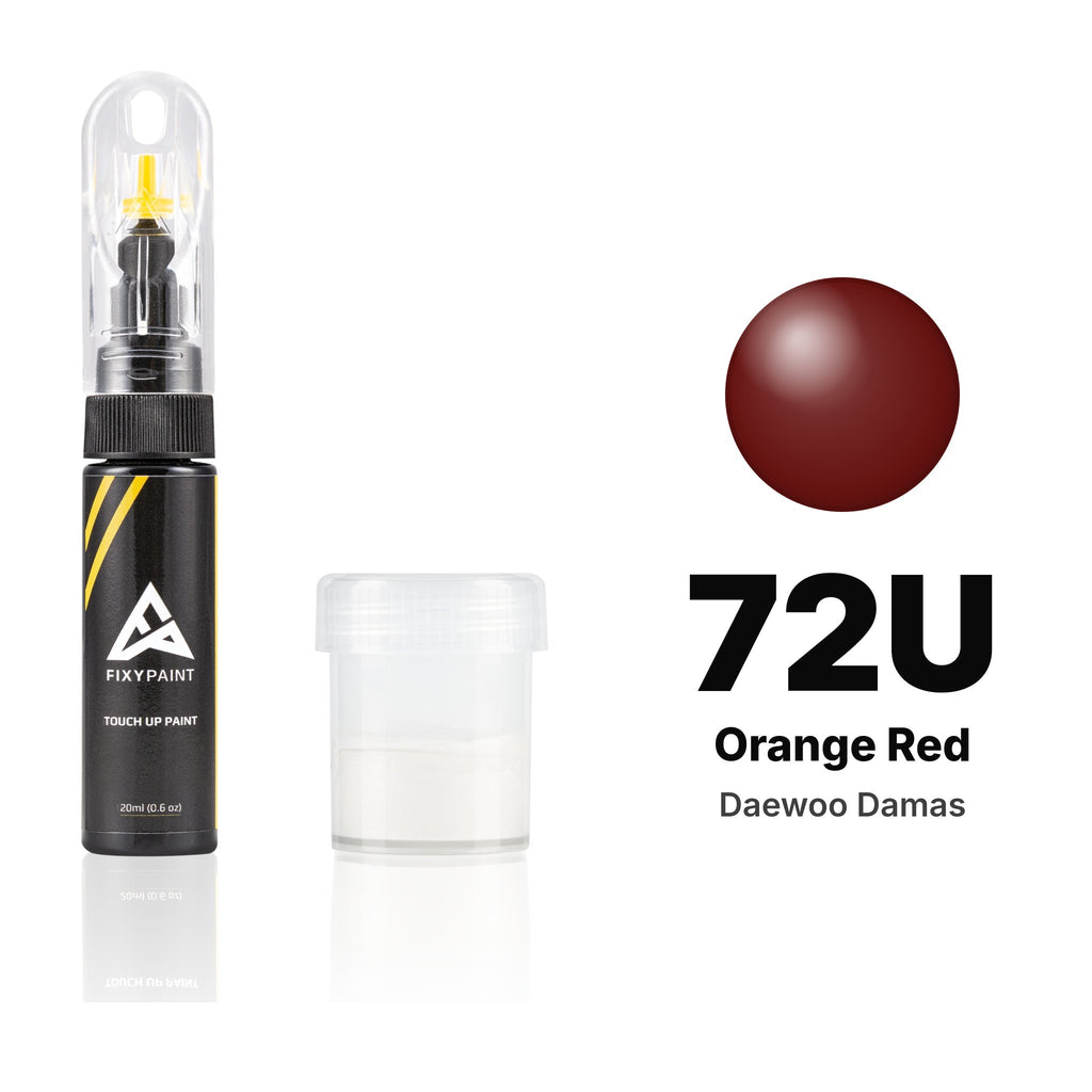 Touch-up paint for Daewoo Damas 72U Orange Red, Standard kit