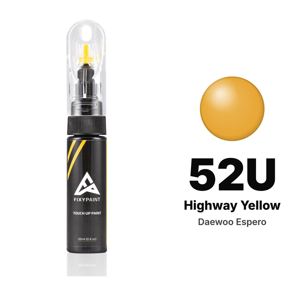 Touch-up paint for Daewoo Espero 52U Highway Yellow, Basic kit
