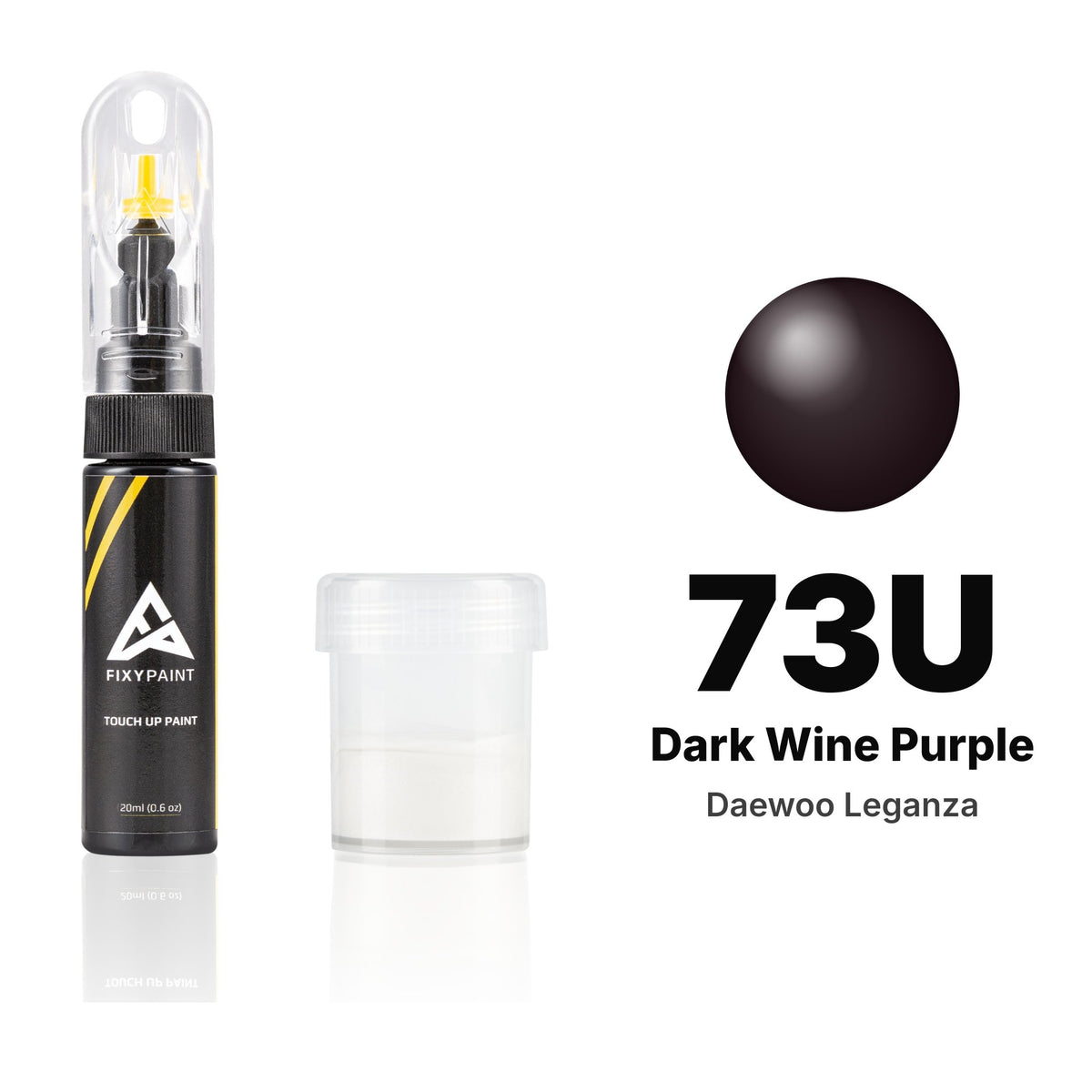 Touch-up paint for Daewoo Leganza 73U Dark Wine Purple, Standard kit