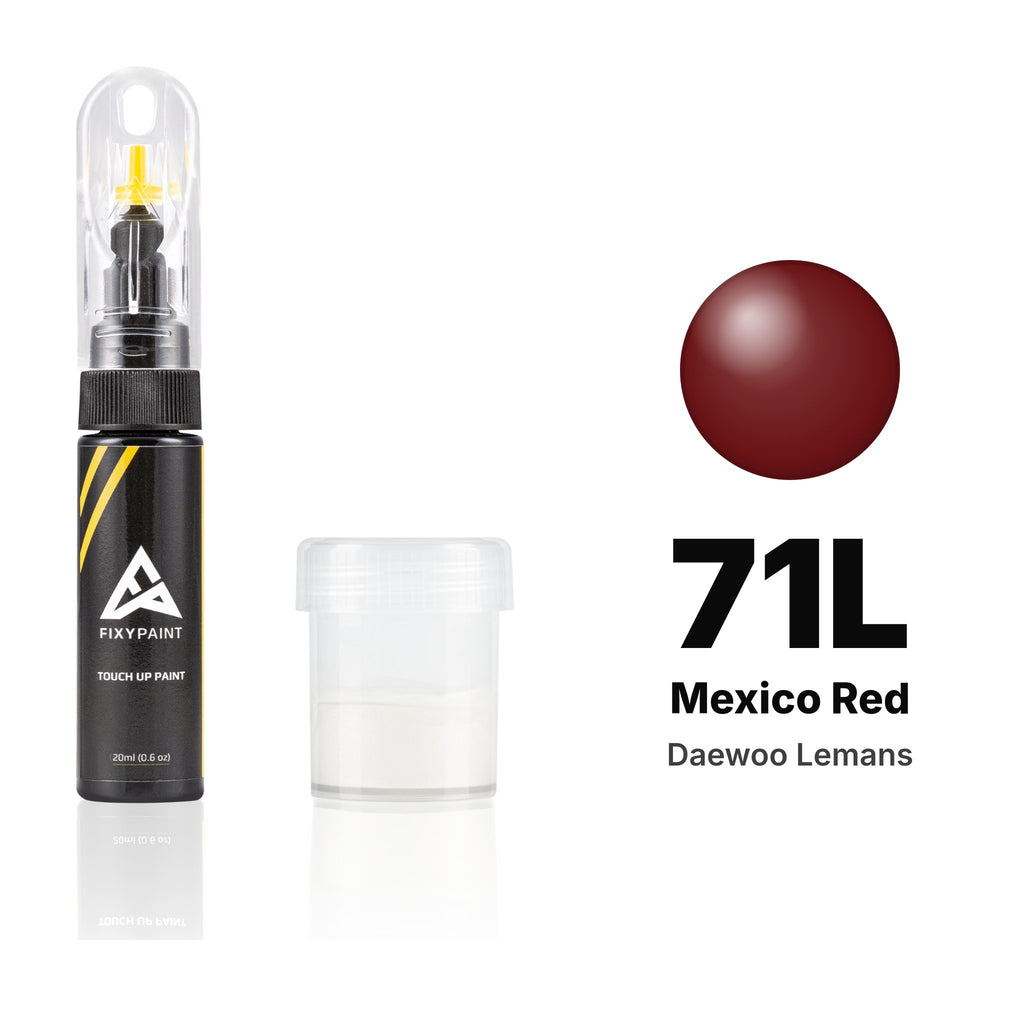 Lackstift für Daewoo Lemans – 71L Mexico Red (1999–2001), Set Standard