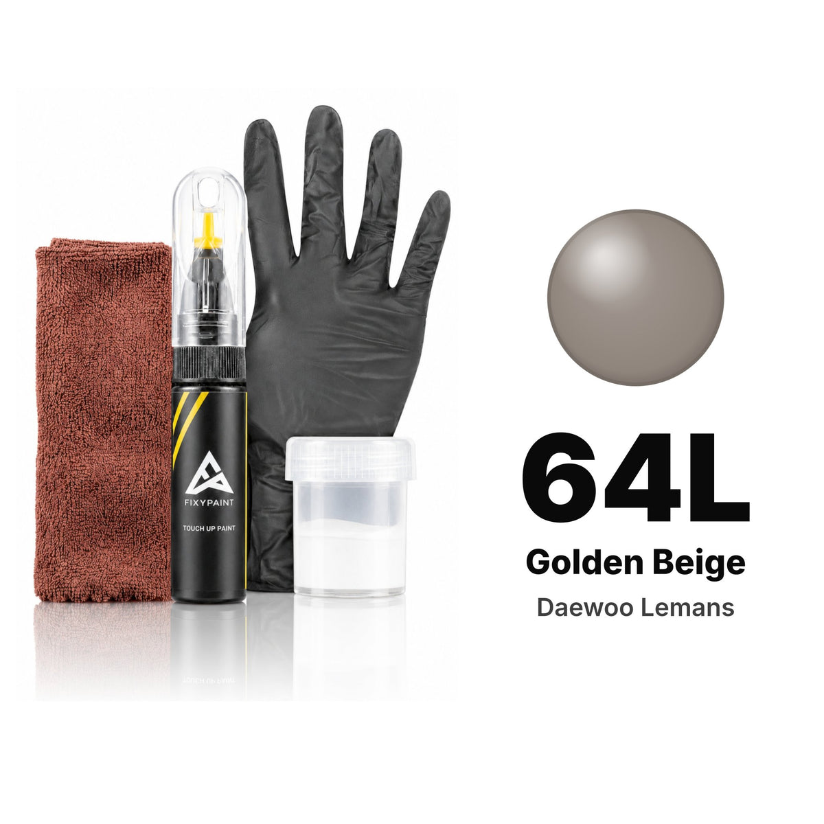 Touch-up paint for Daewoo Lemans 64L Golden Beige, Complete kit