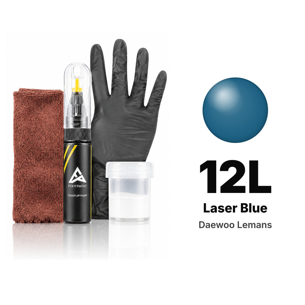 Touch-up paint for Daewoo Lemans 12L Laser Blue, Complete kit
