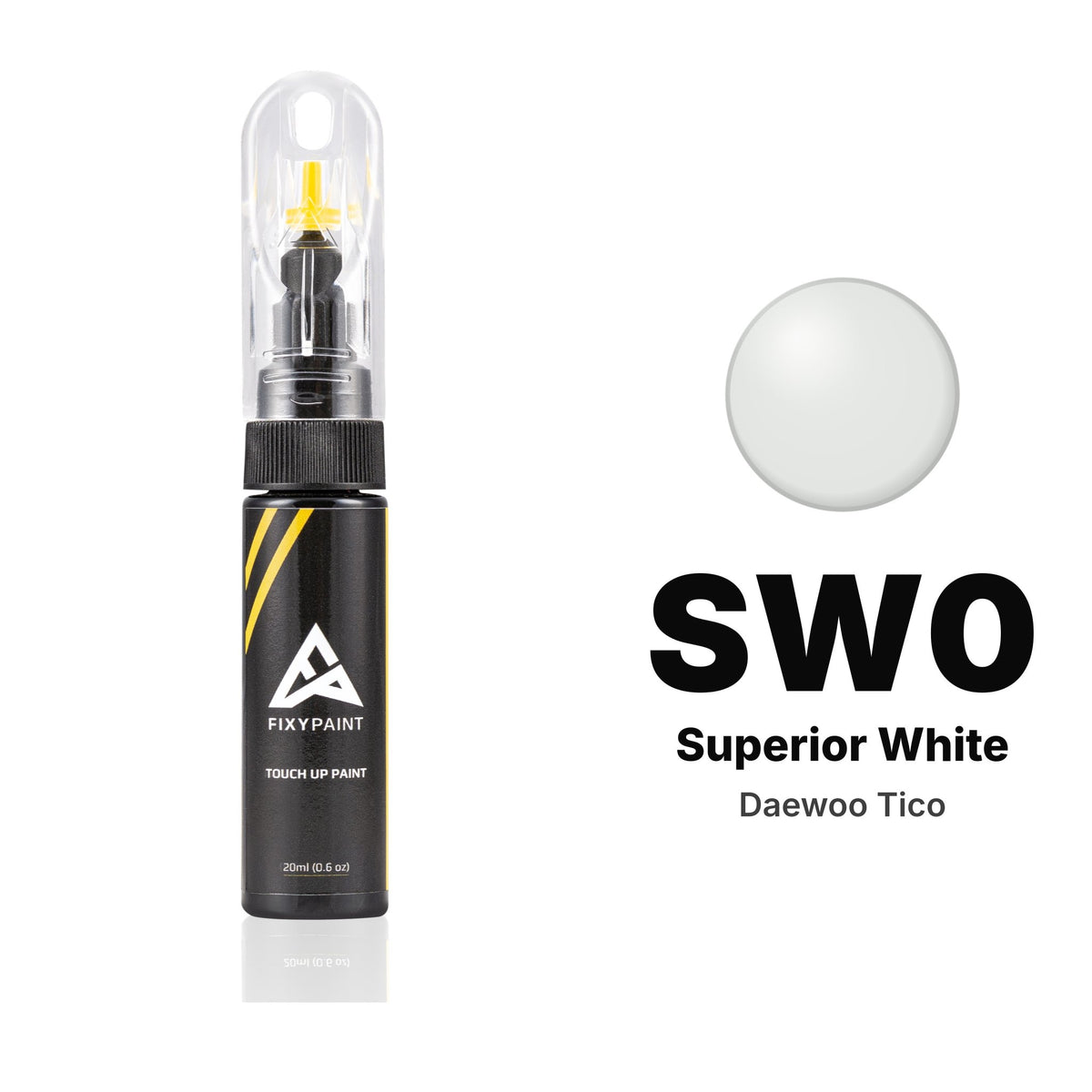 Touch-up paint for Daewoo Tico SW0 Superior White, Basic kit