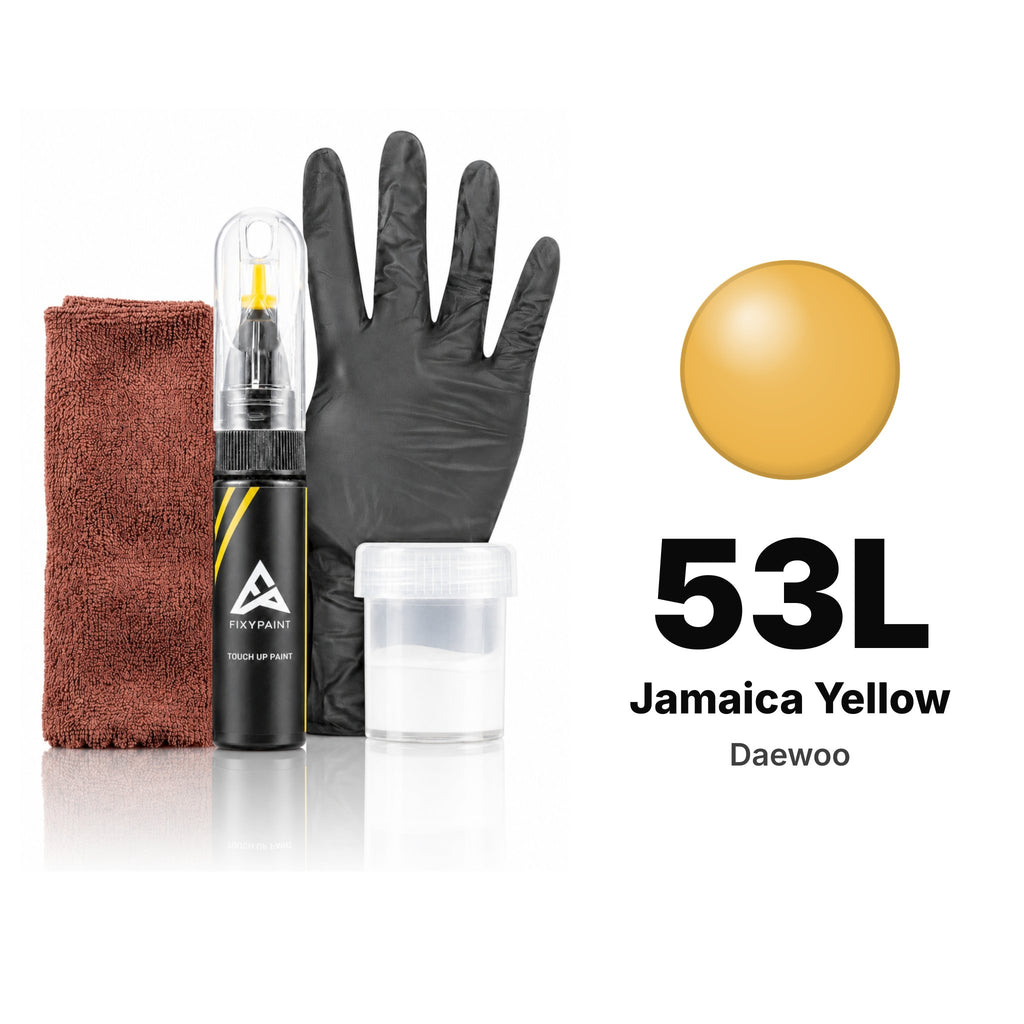 Touch-up paint for Daewoo 53L Jamaica Yellow, Complete kit