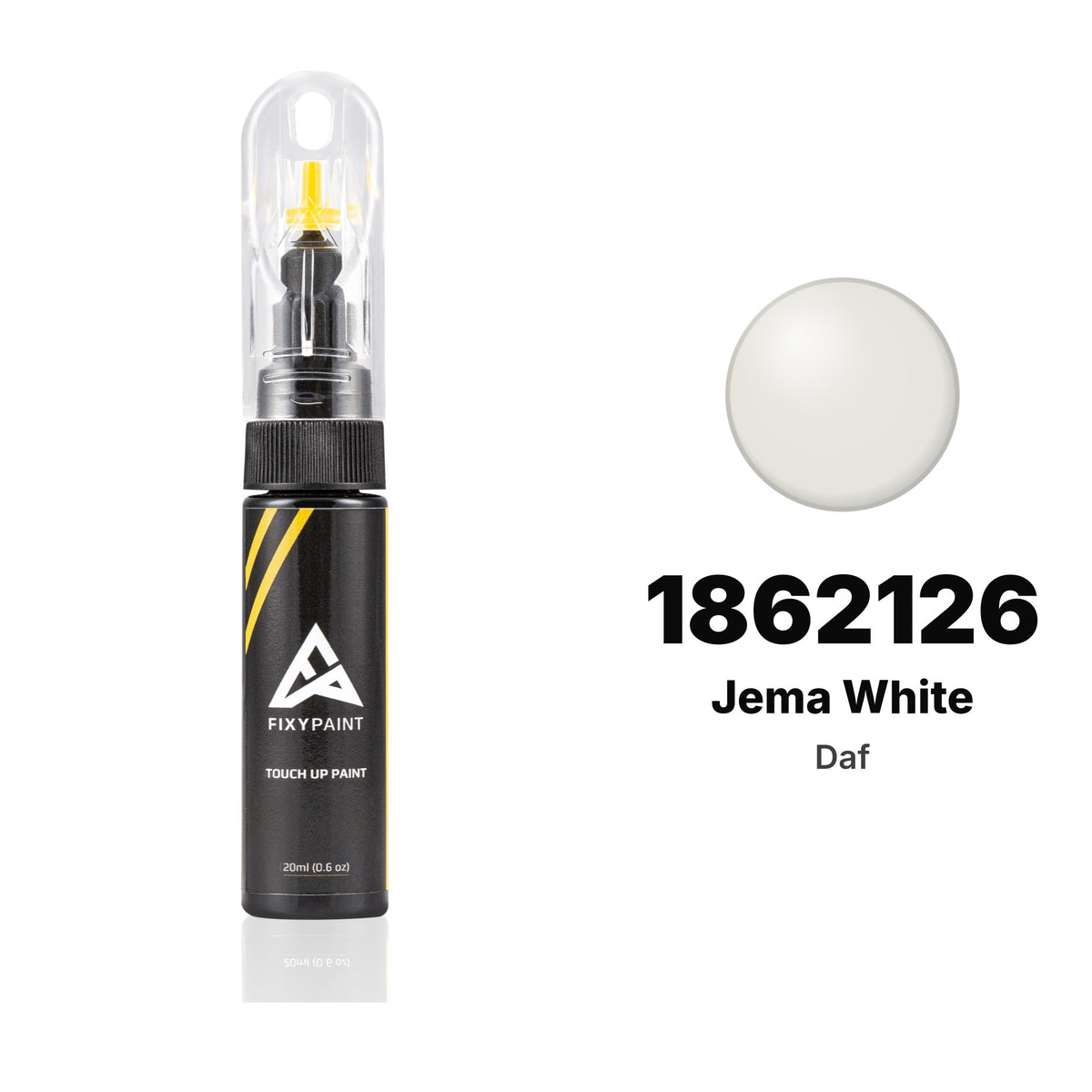 Touch-up paint for Daf 1862126 Jema White, Basic kit