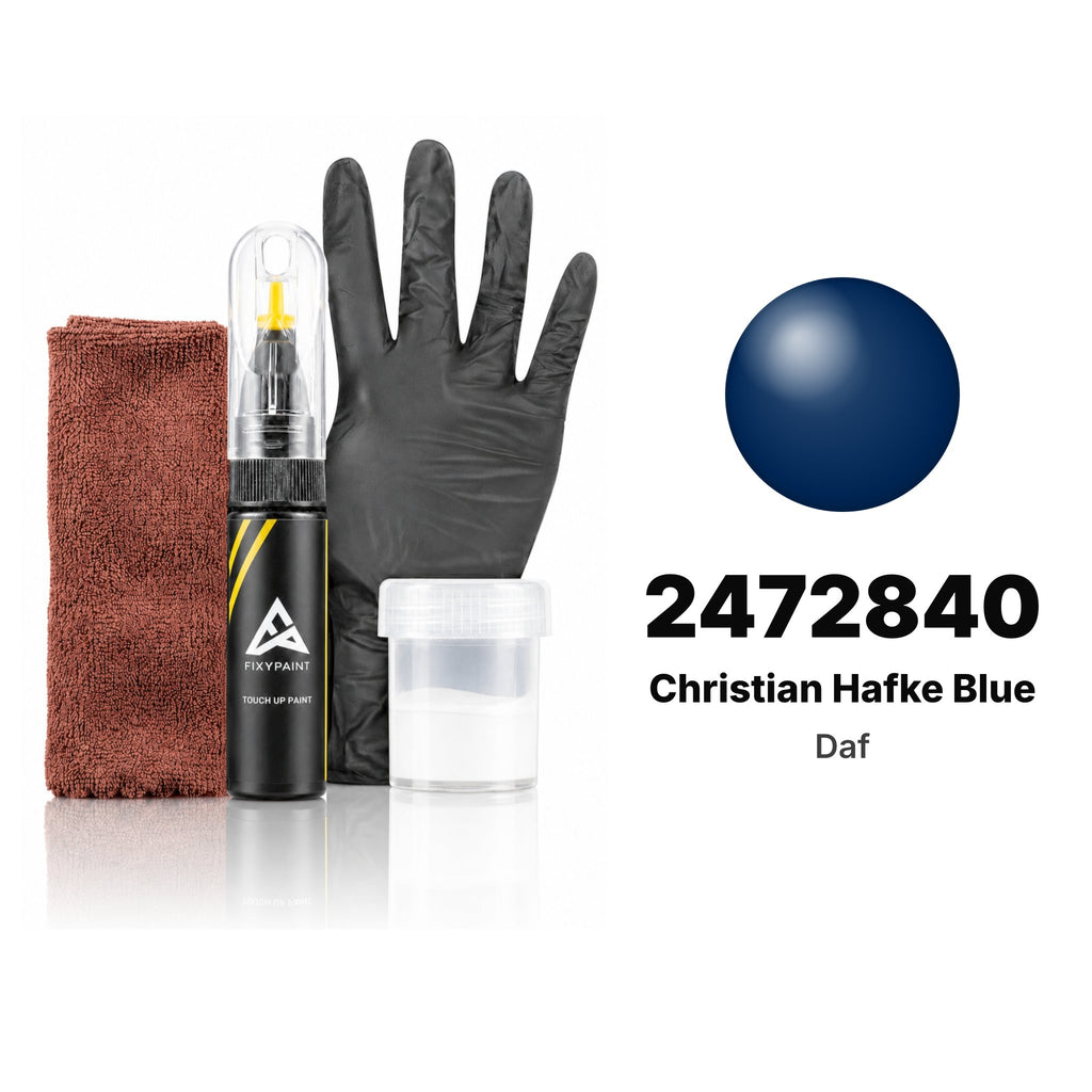 Touch-up paint for Daf 2472840 Christian Hafke Blue, Complete kit