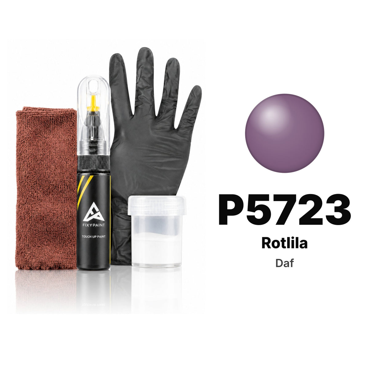 Touch-up paint for Daf P5723 Rotlila, Complete kit