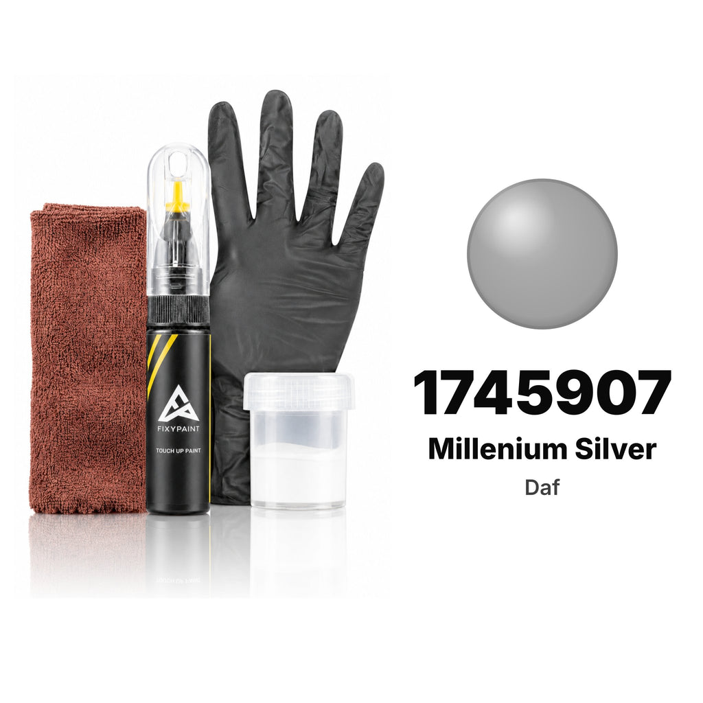 Touch-up paint for Daf 1745907 Millenium Silver, Complete kit