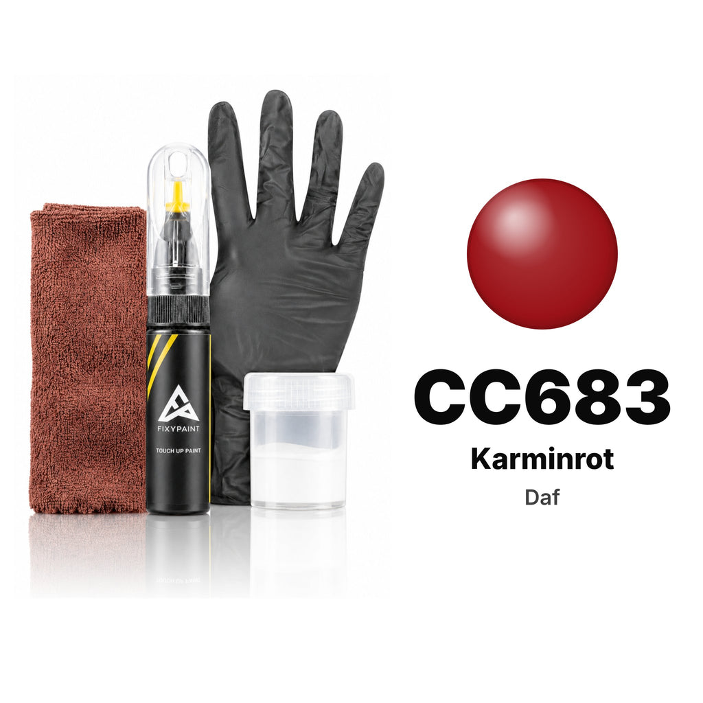 Touch-up paint for Daf CC683 Karminrot, Complete kit