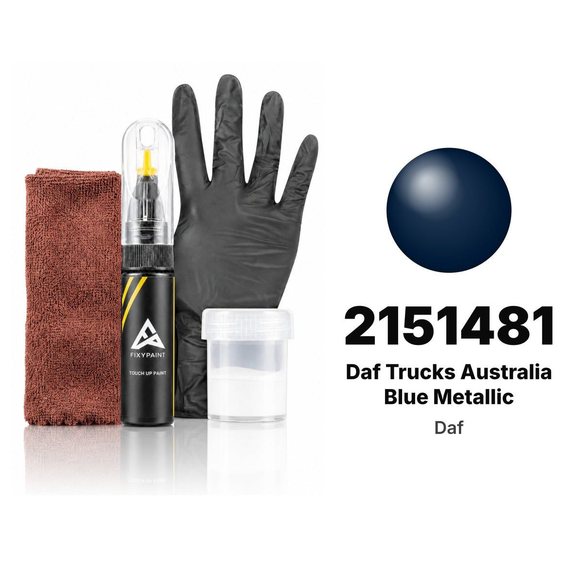 Pintura de retoque para DAF – 2151481 DAF Trucks Australia Blue Metallic (todos los modelos, desde 2017), kit Completo