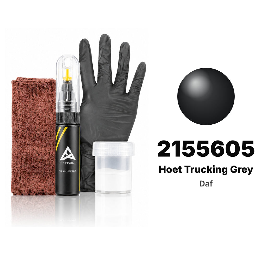 Touch-up paint for Daf 2155605 Hoet Trucking Grey, Complete kit